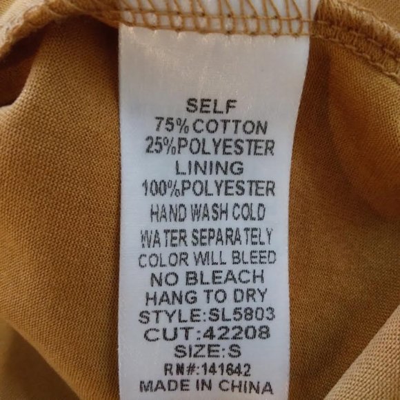 She + Sky Size Small Harvest Orange Smocked  Off Shoulder Neckline Top - Picture 3 of 9